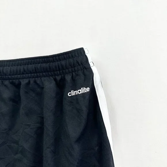Adidas Shorts Womens Medium M (12-14) Black Striped Lightweight Adult Sport Run - Picture 9 of 10